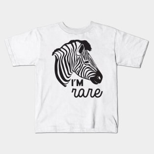 I'm Rare Zebra Kids T-Shirt